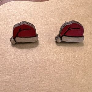Festive Santa Hat Earrings